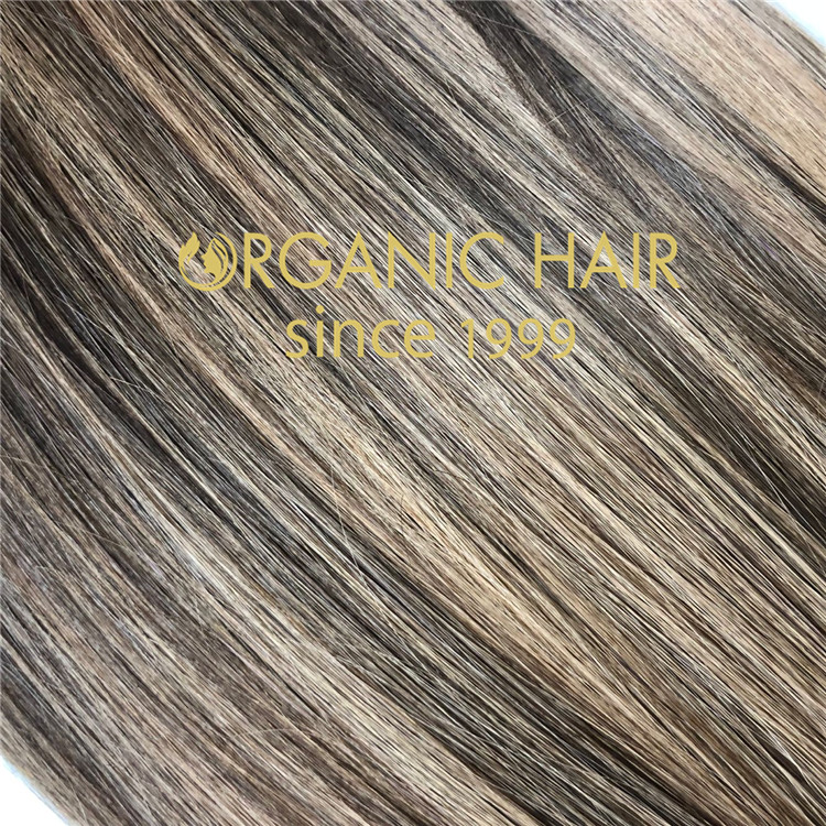 High quality piano color handtied weft with full cuticle intact  C86